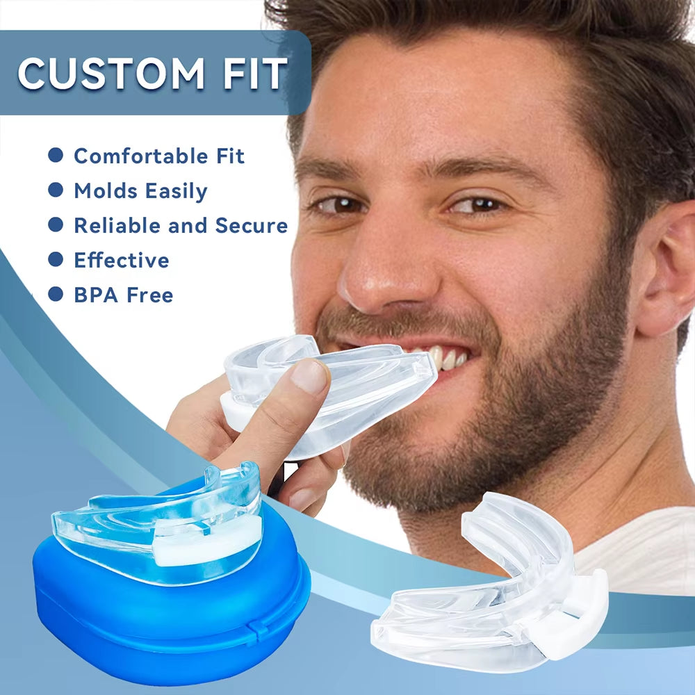 Adjustable anti Snoring Bruxism Mouth Guard Anti-Snoring Mouthpiece Improve Sleep Teeth Bruxism Sleeping Devices Snoring Stopper